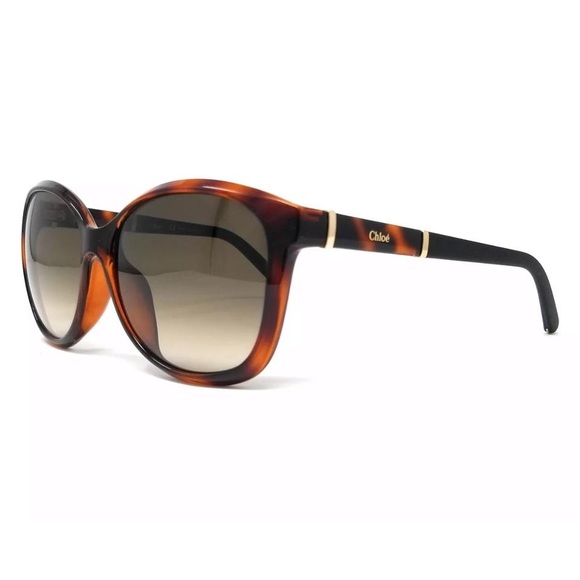NWT Chloé Tortoise Cat Eye Ce668sa 219 Sunglasses - Picture 3 of 11